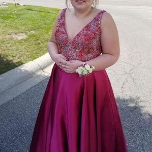 Beautiful satin ballgown